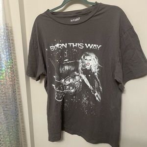 Lady Gaga born this way graphic tee